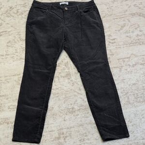 LOFT Black Corduroy High-Rise Pants